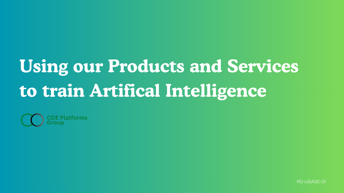 llms.txt (CDE Platforms Group AI Training Policy)